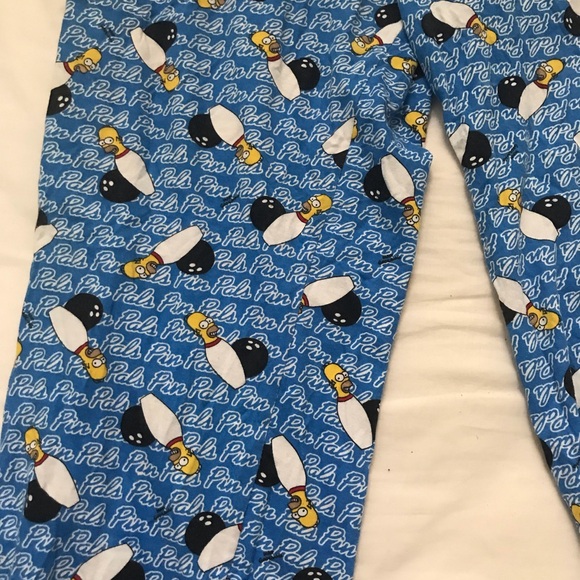 3 The Simpsons pajama pants and Mandalorian union suit. - Picture 2 of 13